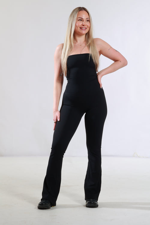 Pilates Princess neckflare jumpsuit – elegante pilates outfit dames – SCOSCOLLECTION